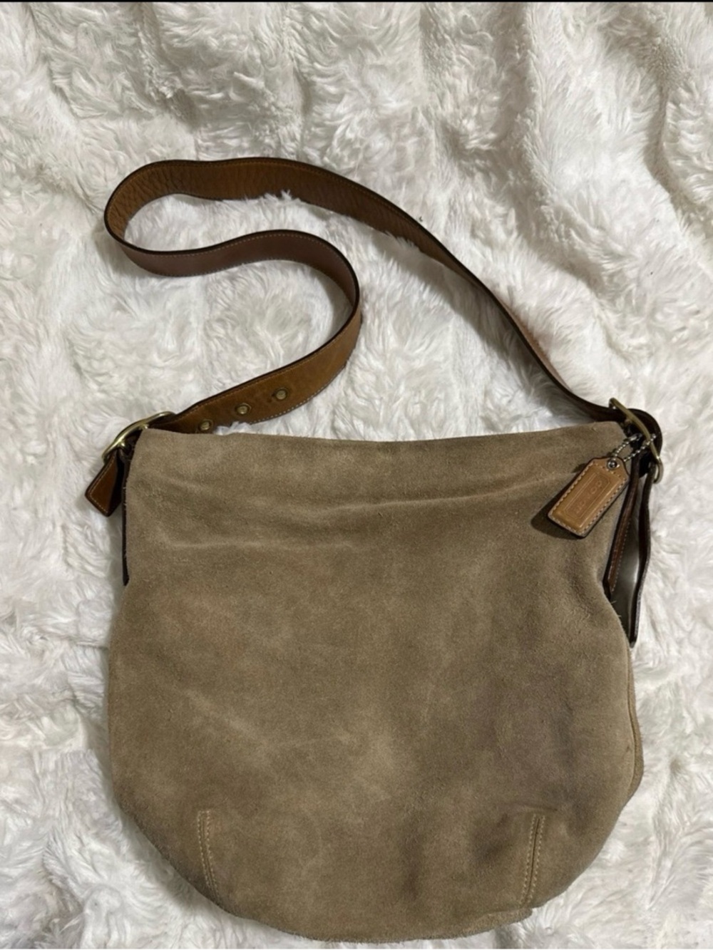 Vintage Coach Legacy Suede Bucket Bag